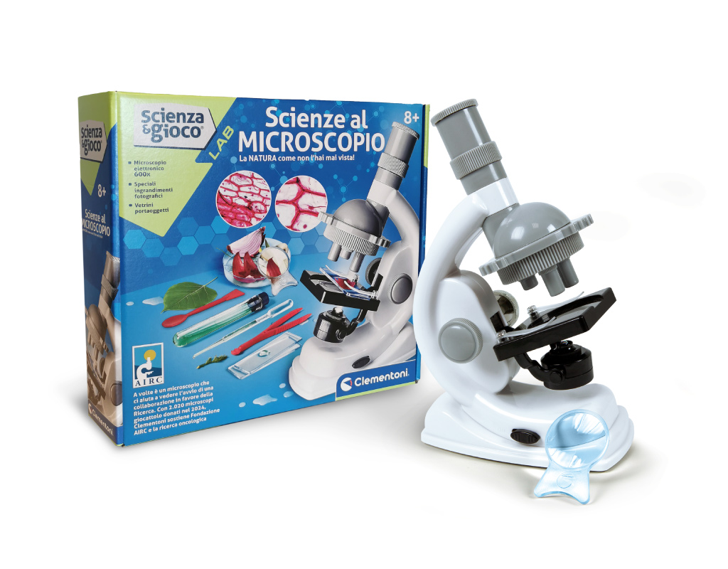 Clementoni Science Premier Microscopio - Made In Italy - Gioco Scientifico Per Bambini 8+ - Con Ingrandimenti 150x E Strumenti - 3