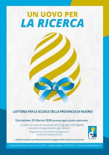 LOTTERIA PROVINCIALE “UN UOVO PER LA RICERCA” -NUORO