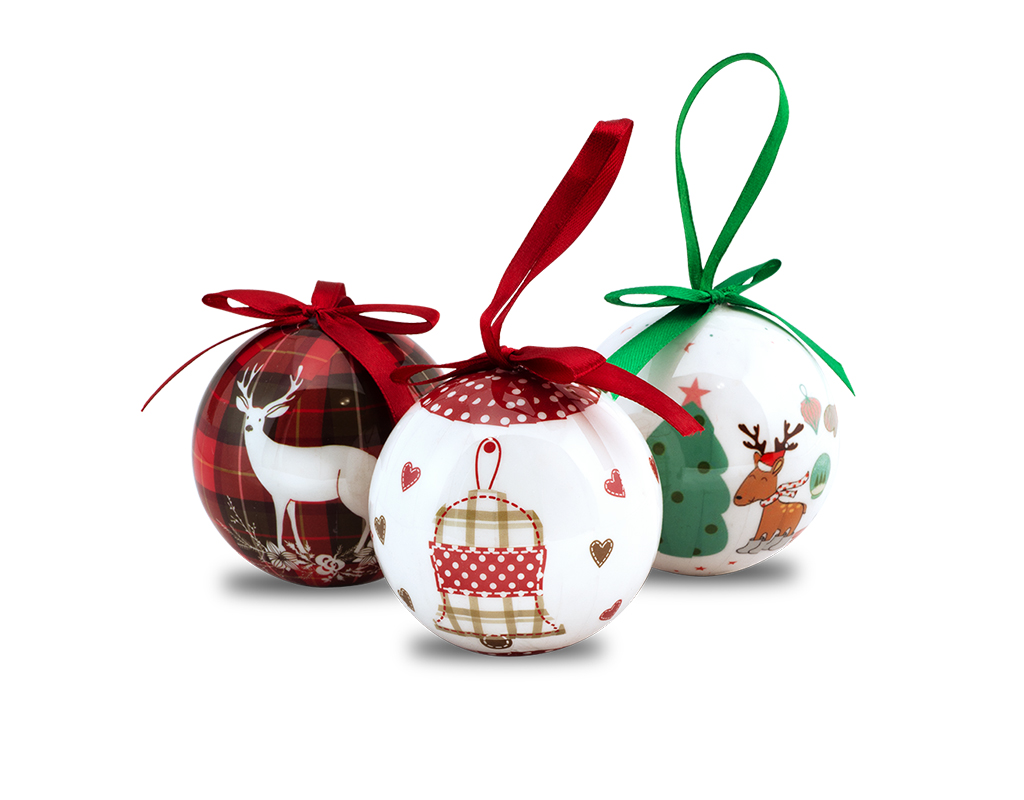 Palline Di Natale 20 Cm Tris palline per albero di Natale 2020