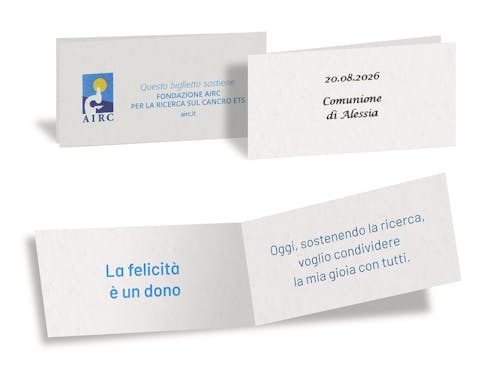 10 cartoncini personalizzabili - versione singolare