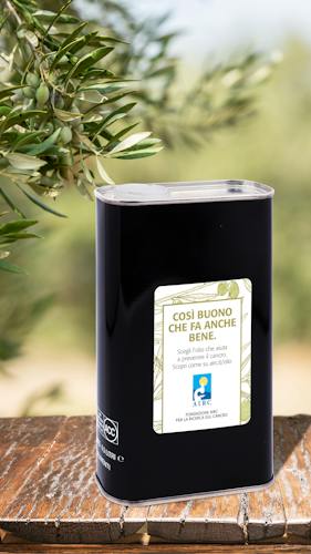 Olio Extravergine Di Oliva 5L 100% Puglia, Non Filtrato Estratto A Freddo, Ogliarola Garganica - Perfetto Per Condire E Cucinare