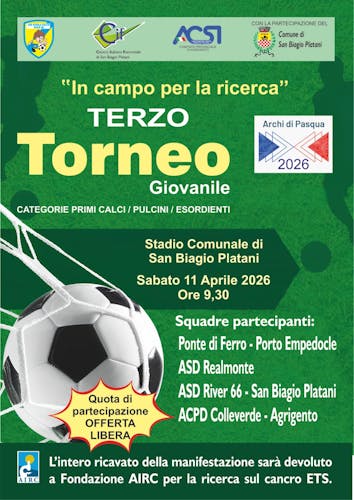 Torneo giovanile Archi di Pasqua III edizione – In campo per la ricerca