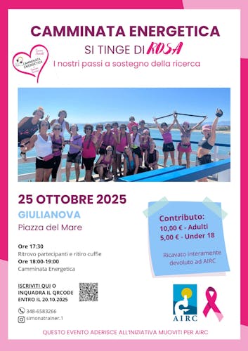 Giulianova si tinge di rosa: Camminata Energetica per AIRC