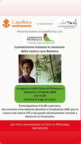 Camminata metabolica in memoria di Romina