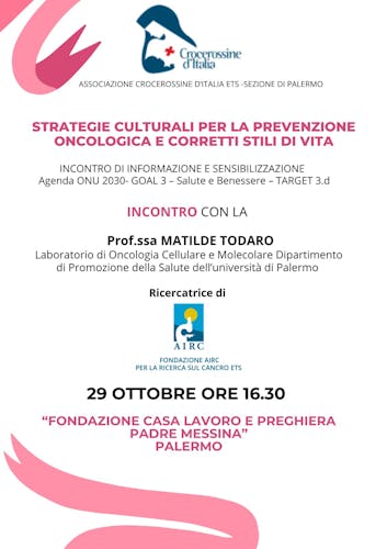 Strategie culturali per la prevenzione oncologica e corretti stili di vita