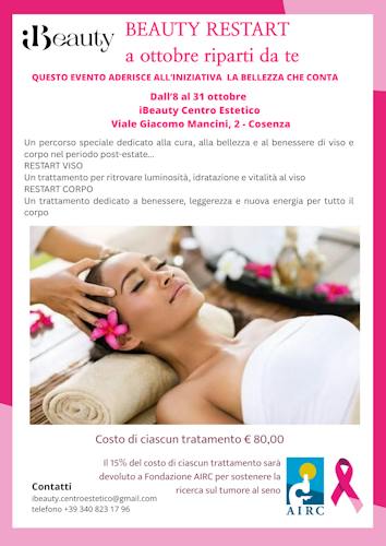 BEAUTY RESTART a ottobre riparti da te
