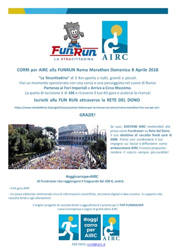 Fun Run Roma Marathon, La Stracittadina