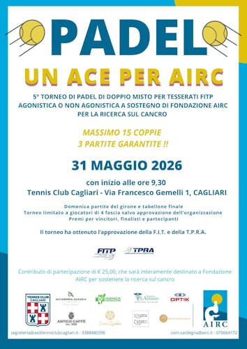 5° TORNEO DI PADEL “Un ACE PER AIRC”