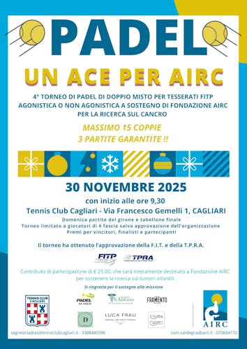 4° TORNEO DI PADEL “Un ACE per AIRC”