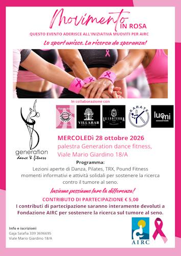 Movimento in Rosa – Lo sport unisce. La ricerca dà speranza!