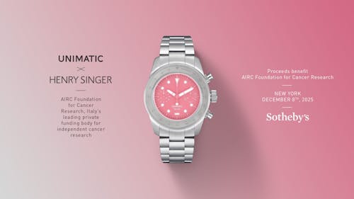 Un cronografo rosa all’asta oltreoceano a sostegno della ricerca sul cancro