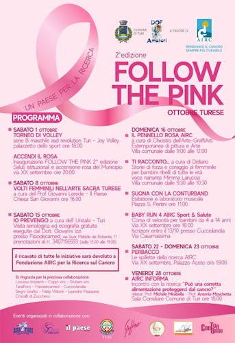 Follow the Pink - Ottobre turese 2022