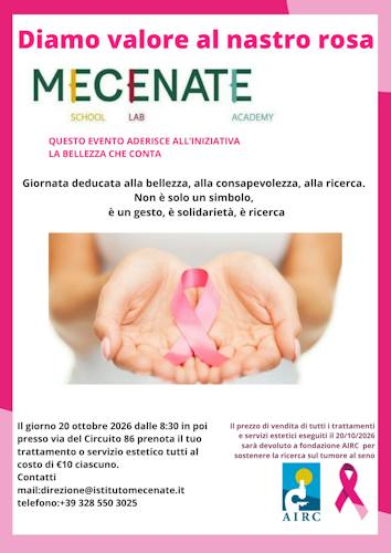 Diamo valore al Nastro Rosa: una giornata di bellezza e solidarietà all’Istituto Mecenate di Pescara