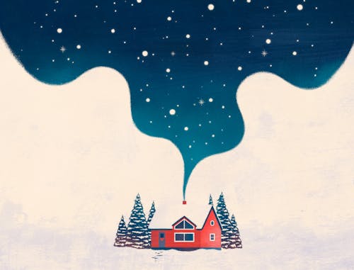 Ecard Casetta di Natale